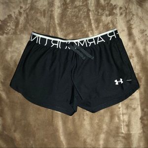 black athletic shorts